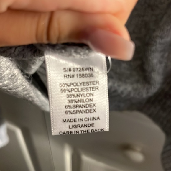 Love Tree gray button up sweater - Picture 5 of 5